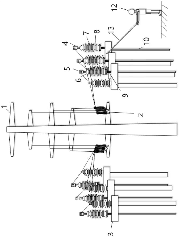 Cable terminal hot-line work risk evaluation method based on human body surface electric field