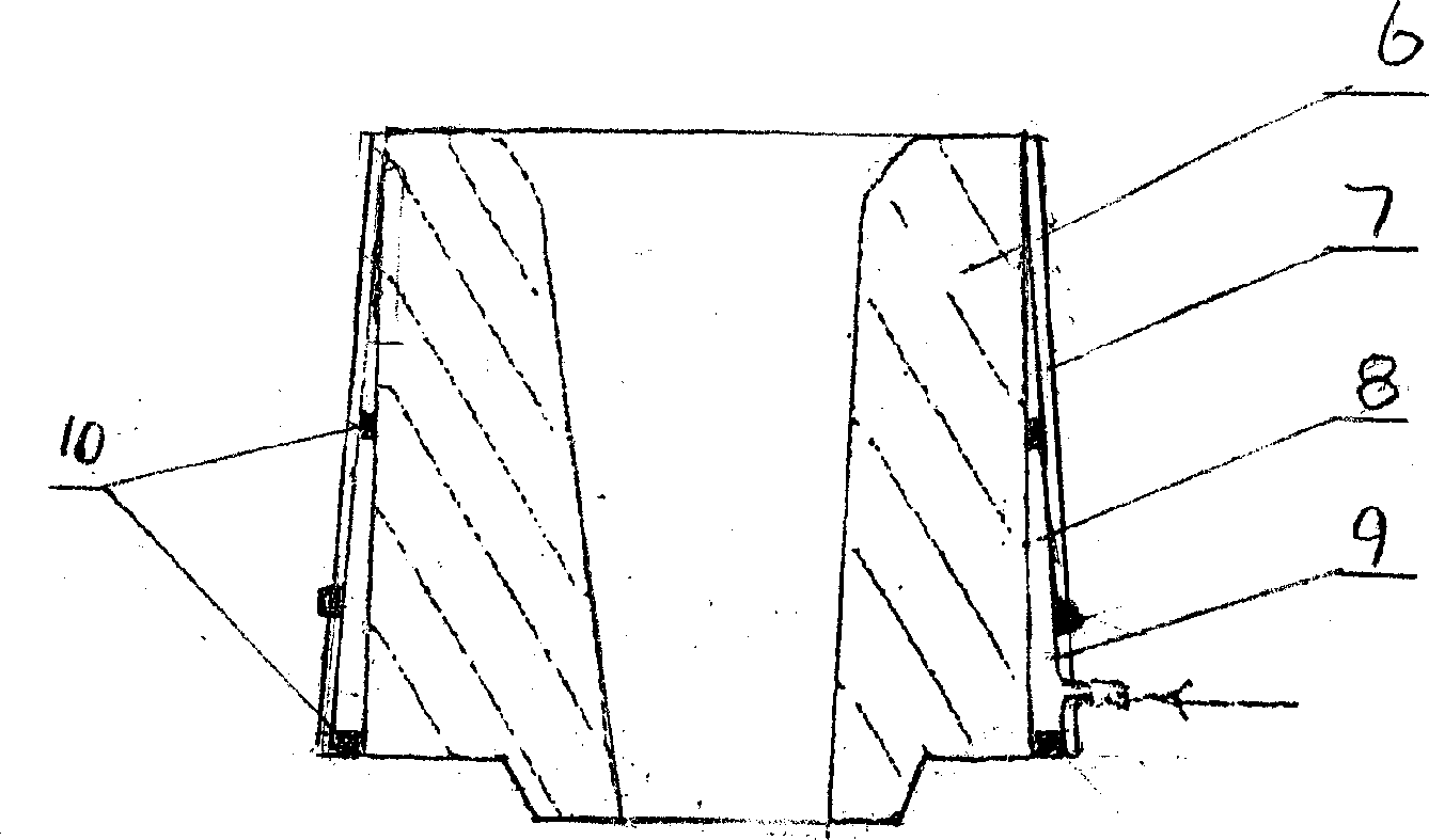 Air permeable upper downspout of pouring basket in continuous casting