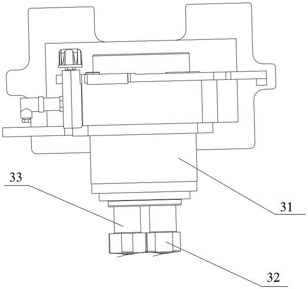 A fine milling device for a mobile rail milling car