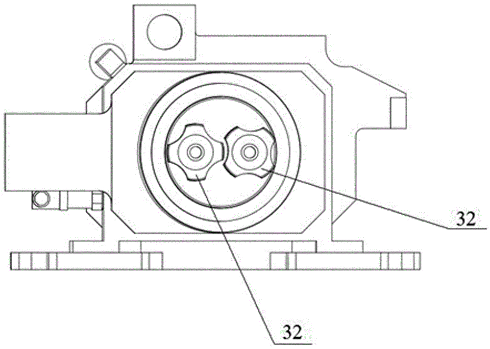 A fine milling device for a mobile rail milling car