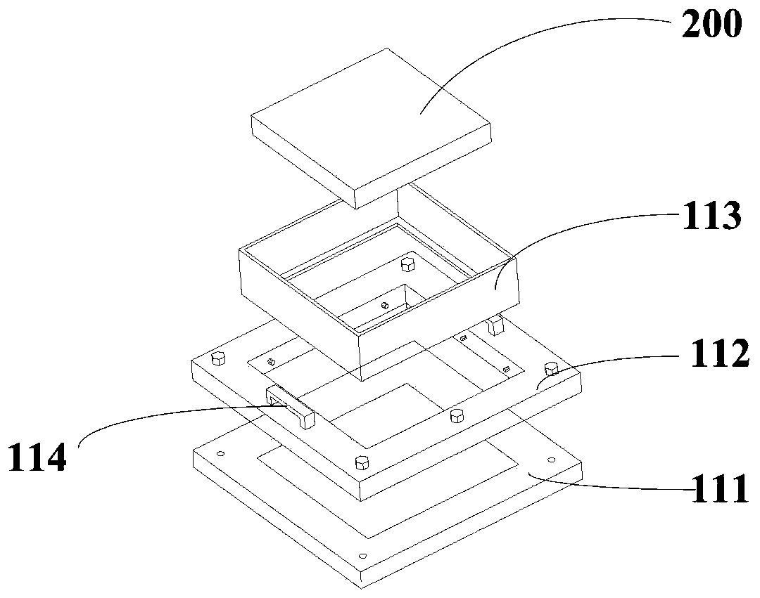 Full-caliber polishing immersing type element machining device and method and polishing machine