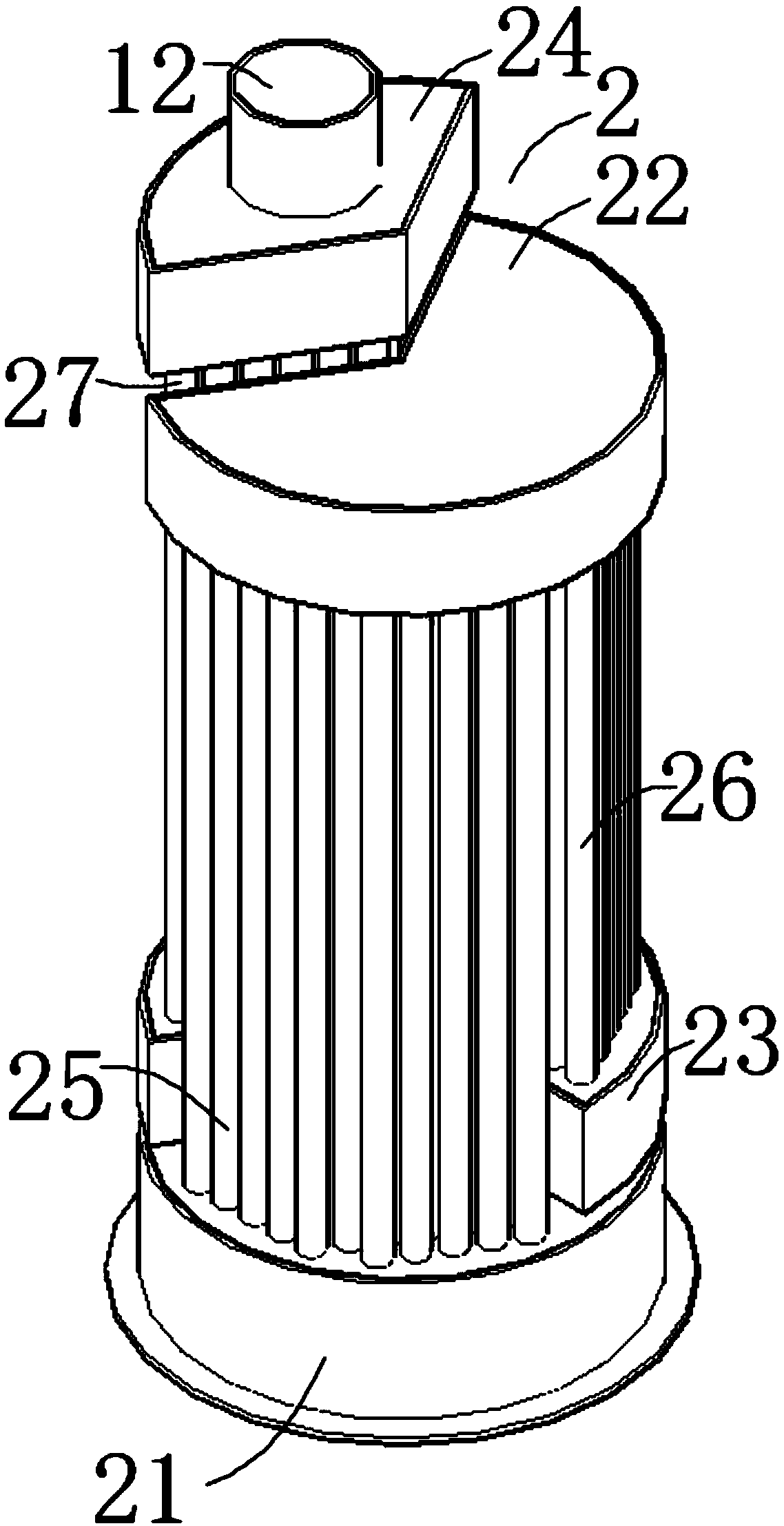 A multi-return gas boiler