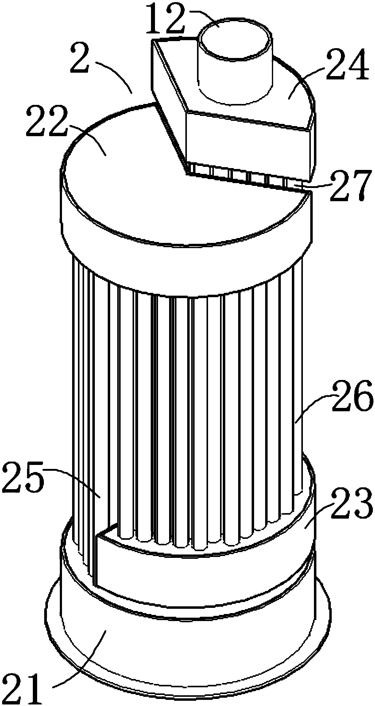 A multi-return gas boiler