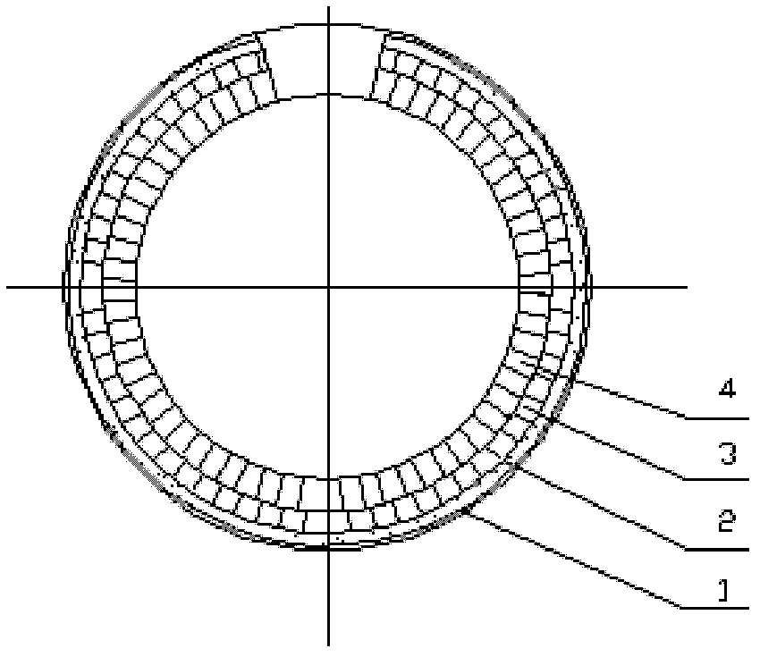 Method for patching damaged blast furnace hot air pipeline inner liner in hot state