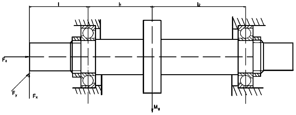 Dynamic characteristic analysis method of bearing-rotor system of high-speed motor of new energy automobile