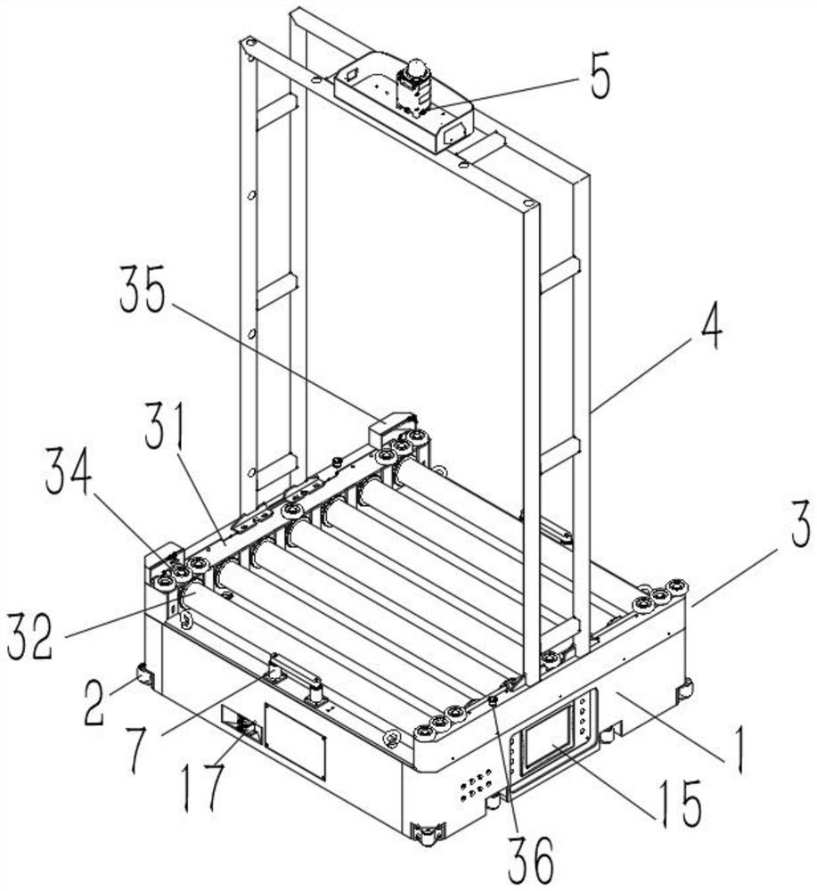 Four-direction walking backpack type roller vehicle