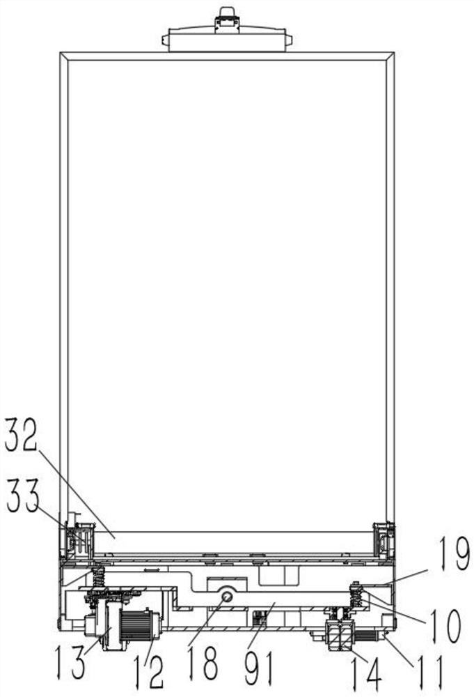 Four-direction walking backpack type roller vehicle