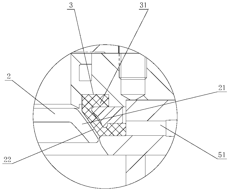 Air seal offset type bell valve