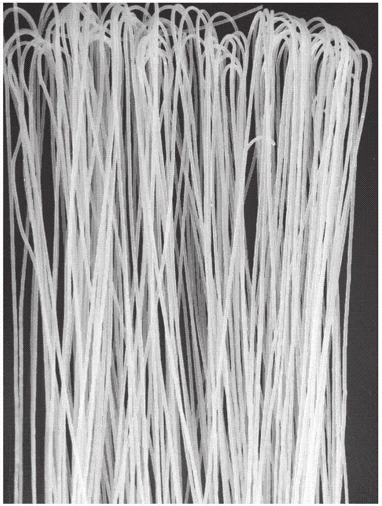 Manufacture method of polished round-grained rice noodles