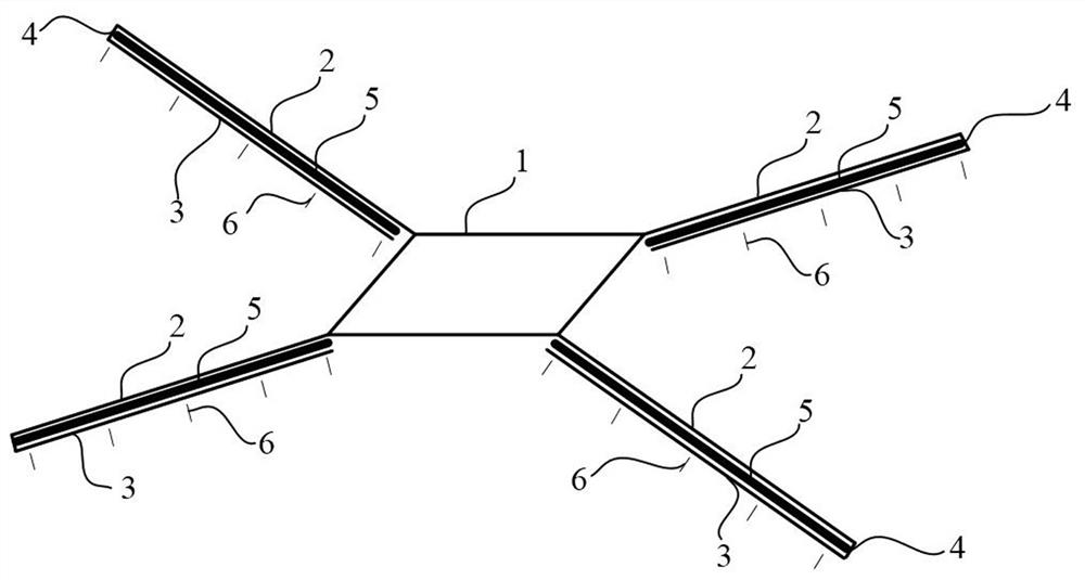 Method and device for reducing impact grounding resistance of transmission line grounding body