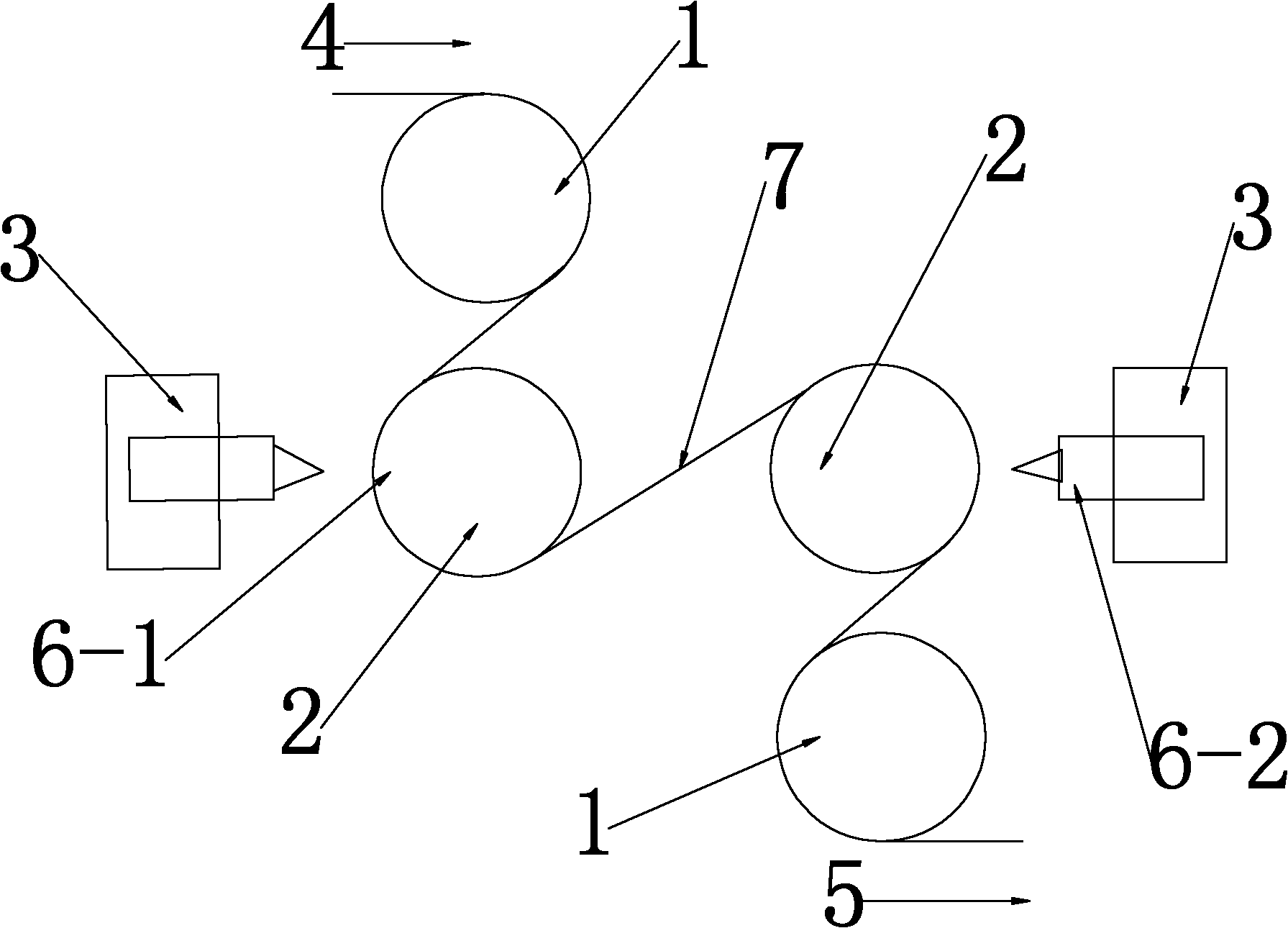 Glass fiber cloth singeing technology and production mechanism using same