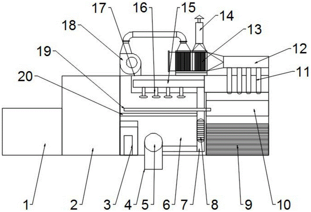 Two-stage backflow drying type high-speed printing device