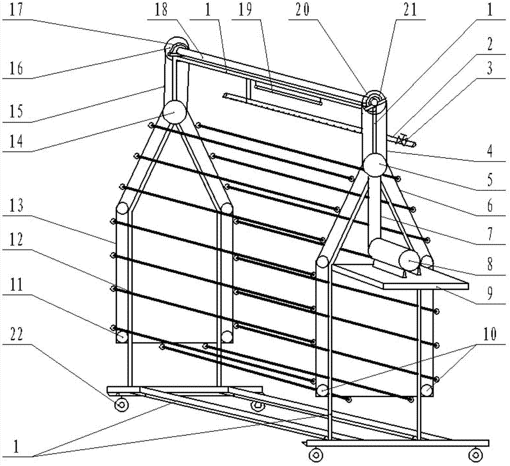 Electric seedling raising stand