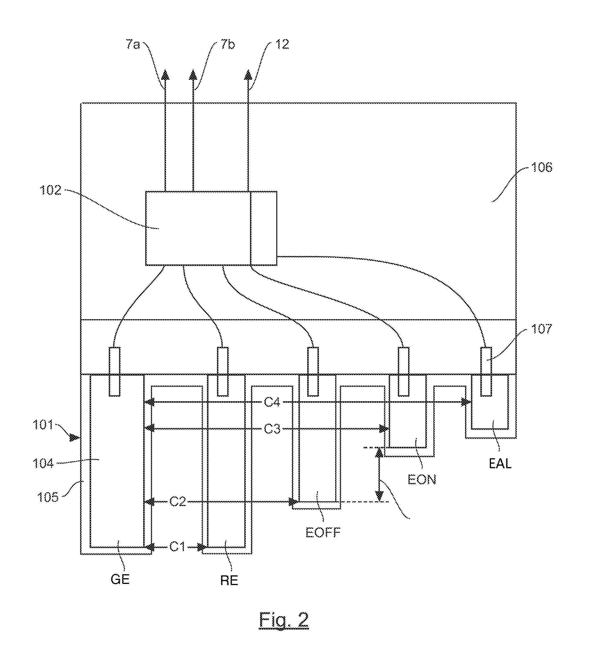 Device for controlling a condensate lift pump, and corresponding capacitive detector and system