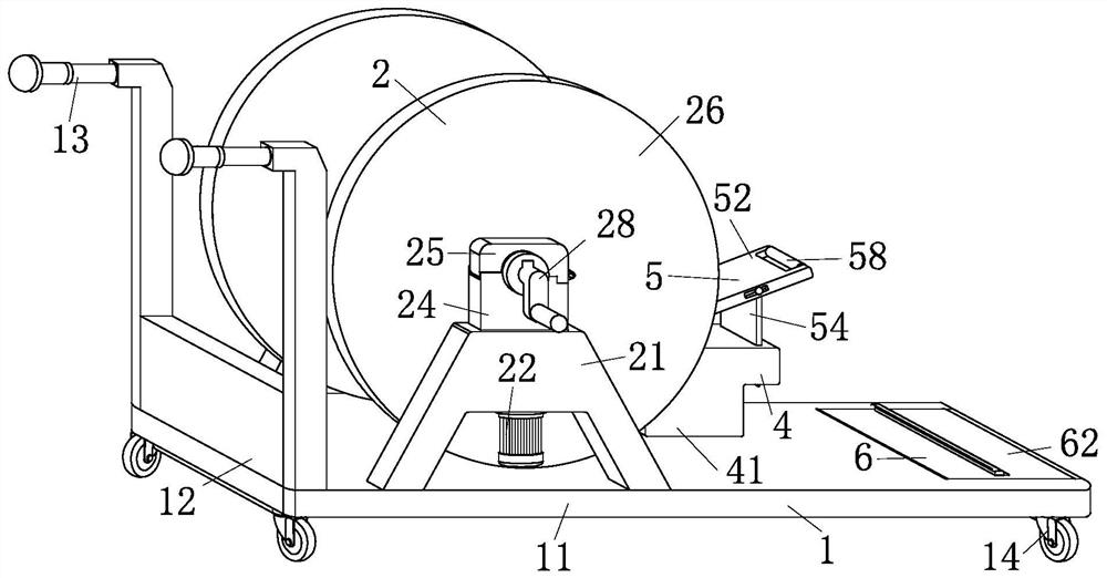 High-temperature-resistant and high-voltage-resistant cable winding equipment convenient to cut