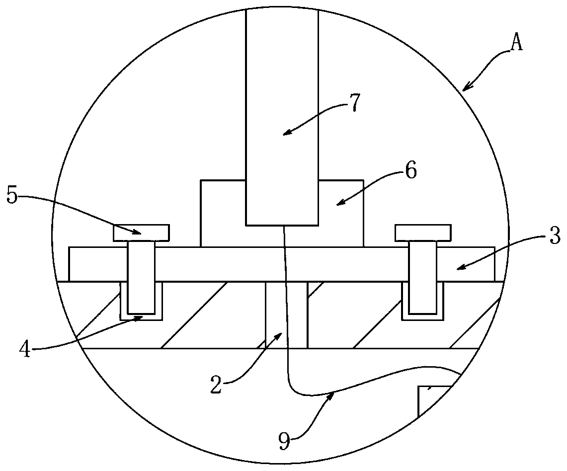 Distribution transformer grounding structure