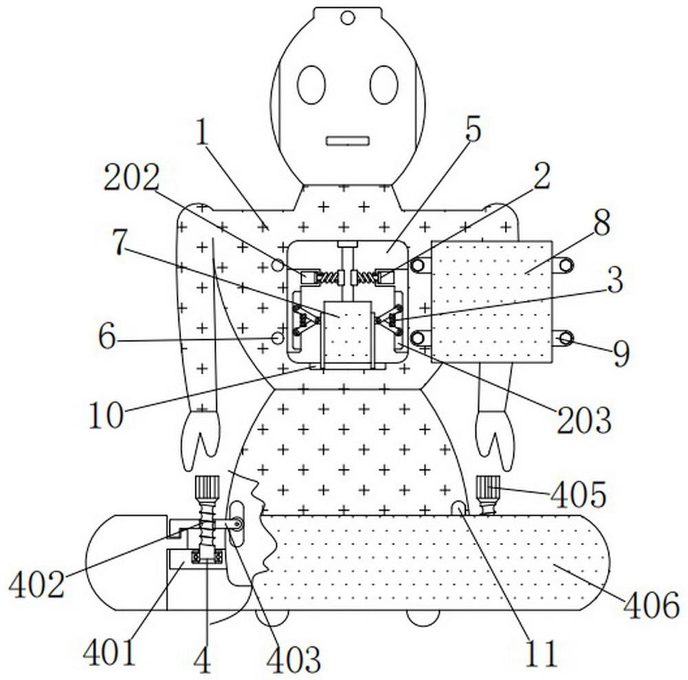 Battery changing method of anti-winding battery changing robot