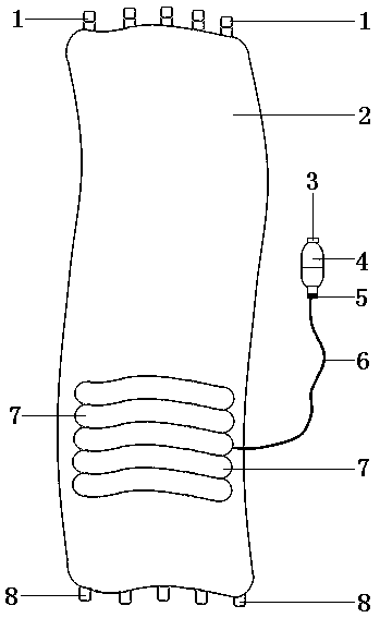 Use method of postpartum inflatable adjustable bellyband