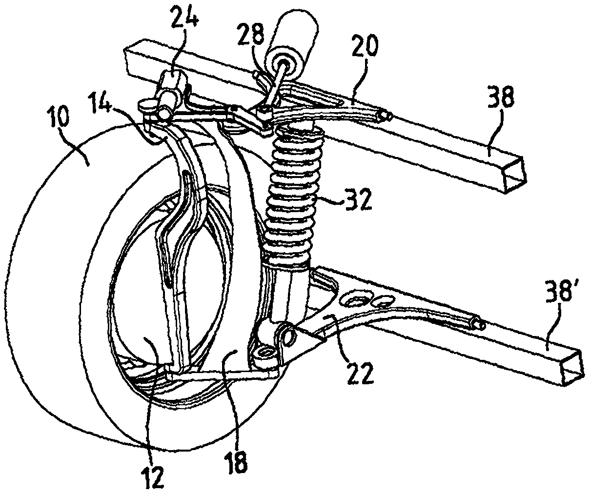 Wheel suspension