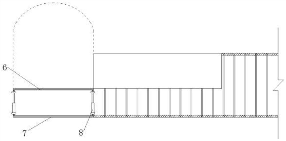 Vertical jacking construction method for tunnel inclined shaft entering main tunnel