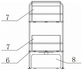 Filter stick production logistics system based on filter stick box set material rack