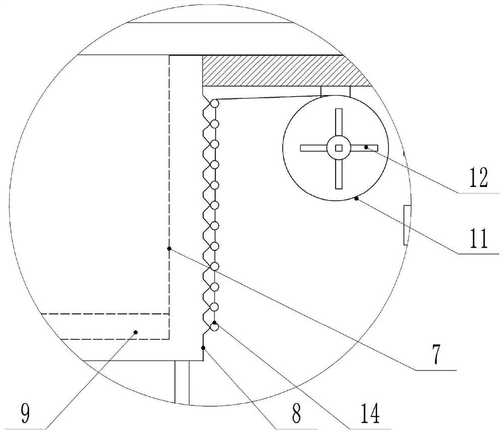 Feed processing device for giant salamander