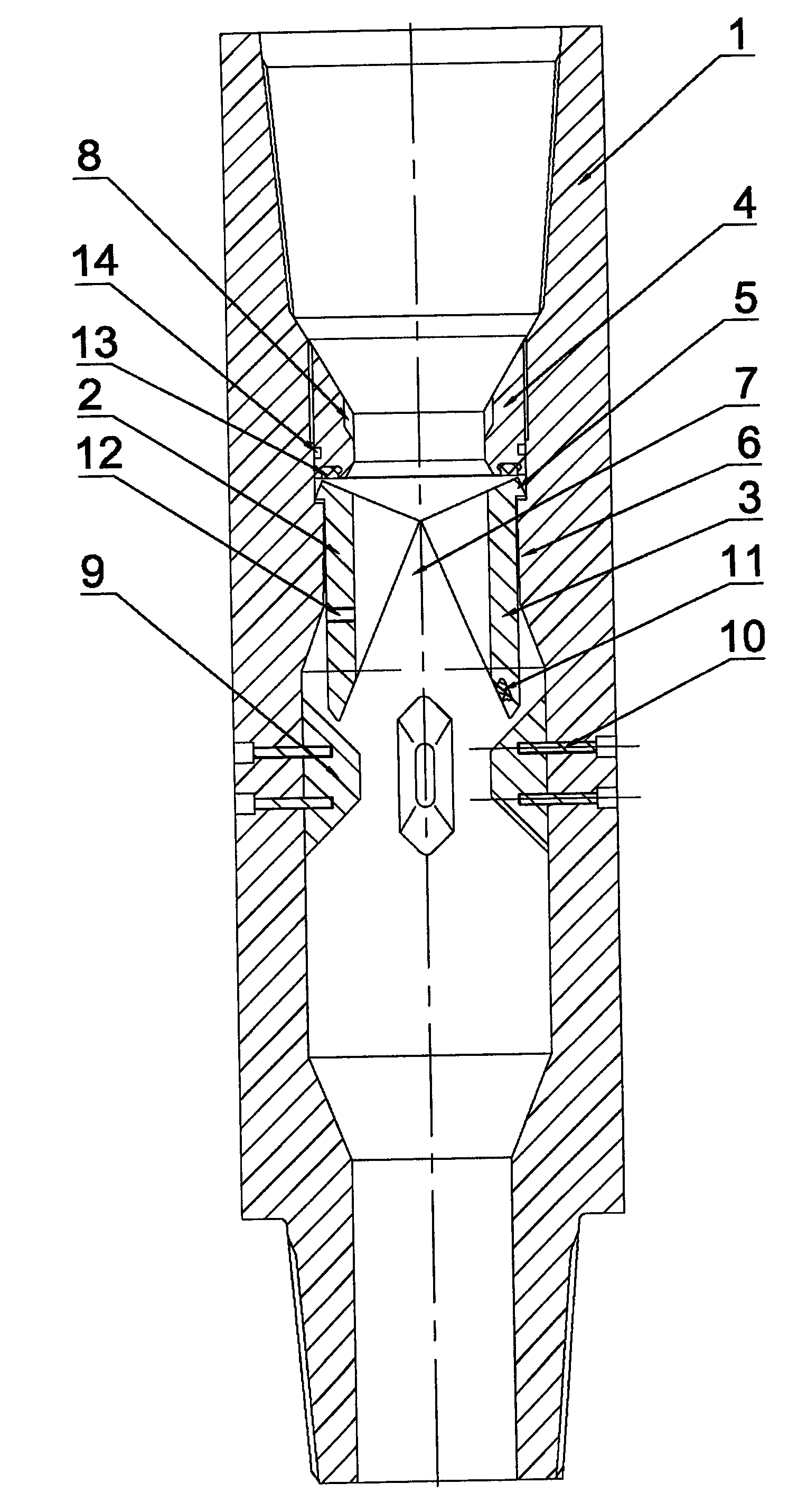 Inner blowout preventer of full-port drilling tool