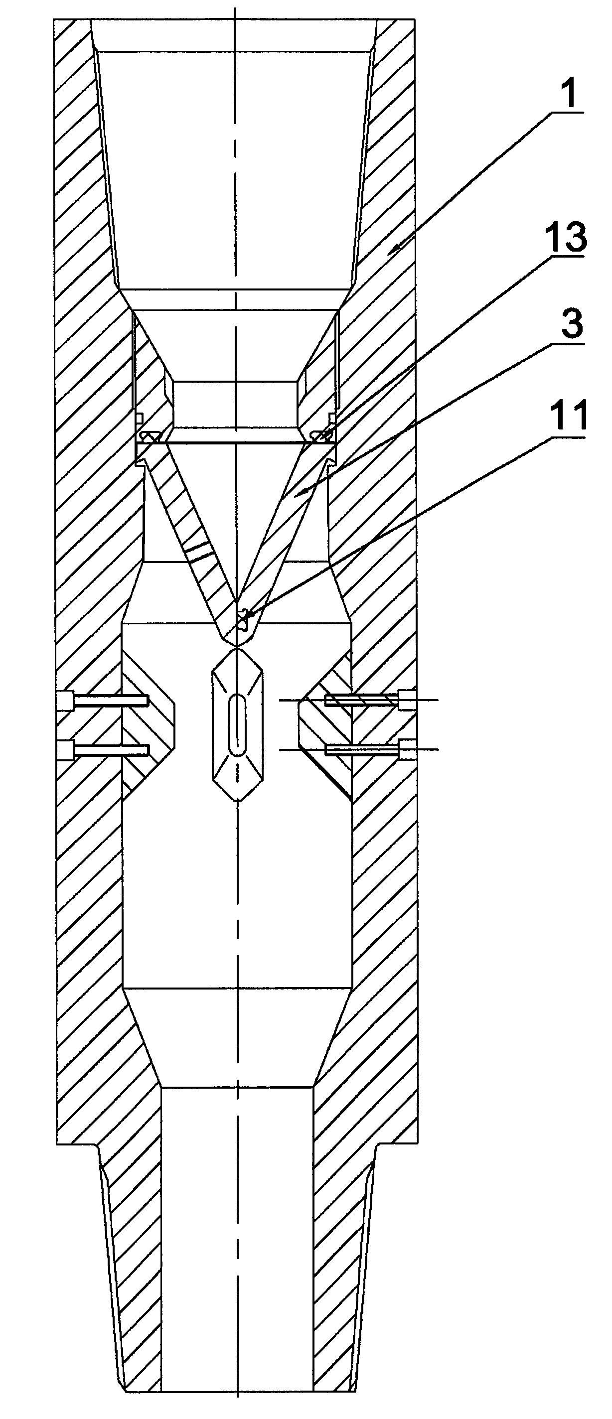 Inner blowout preventer of full-port drilling tool