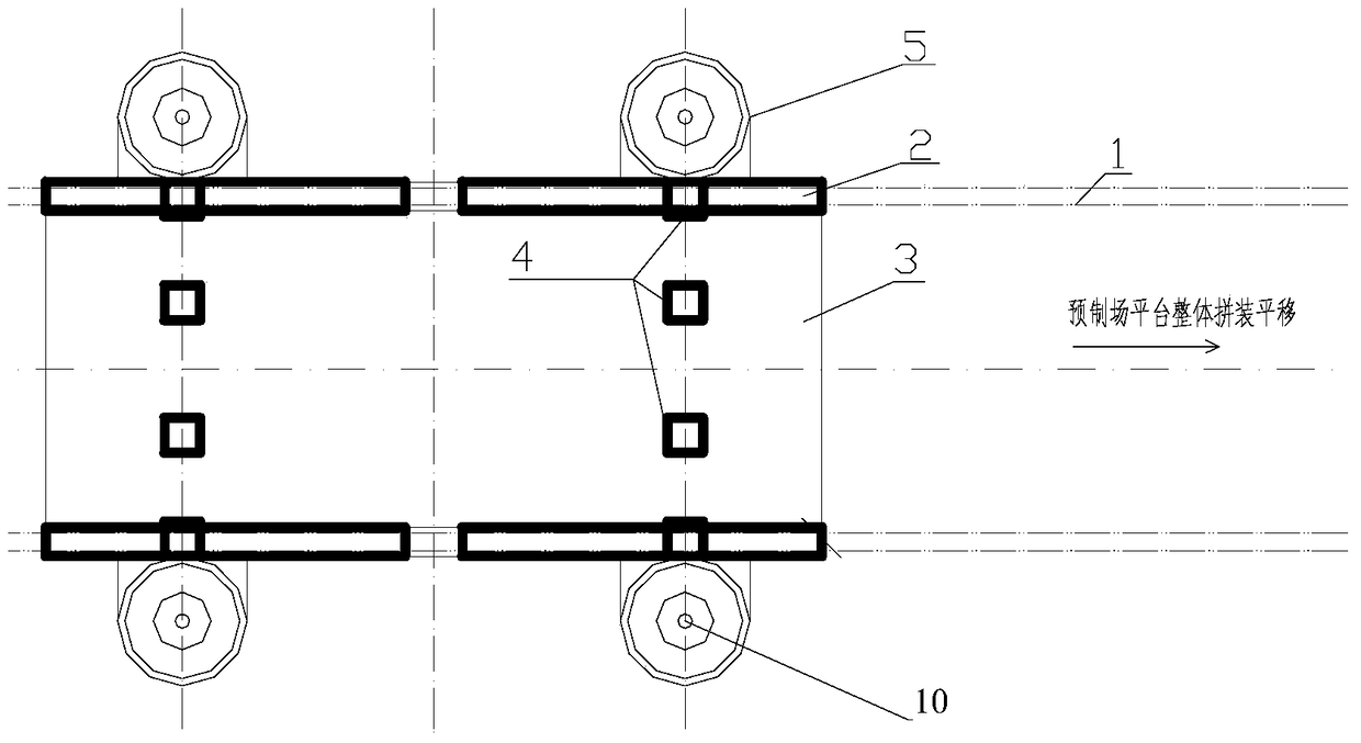 Water vertical assembly technology of prestressed concrete water fixed platform