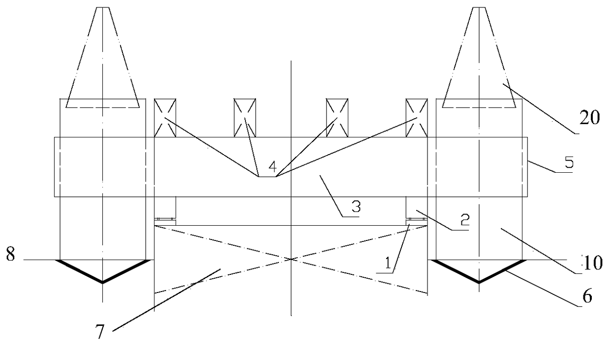 Water vertical assembly technology of prestressed concrete water fixed platform