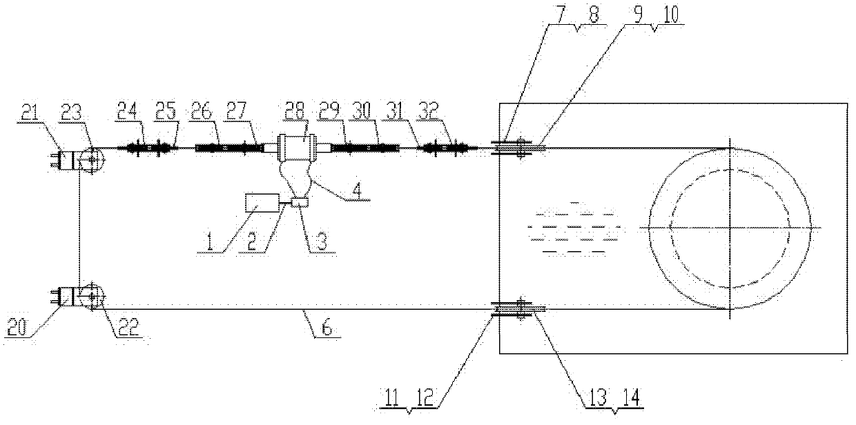 Traction type reciprocator for single point mooring liquid slip ring test