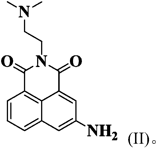 Low-toxicity 1,8-naphthalene dimethimide derivative as well as preparation method and application thereof