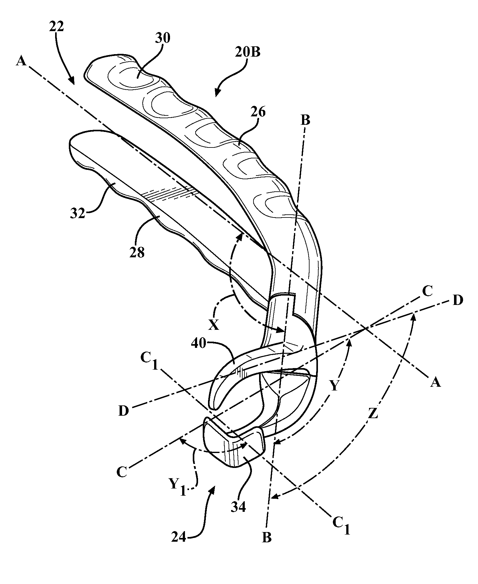 Forceps for molar extraction