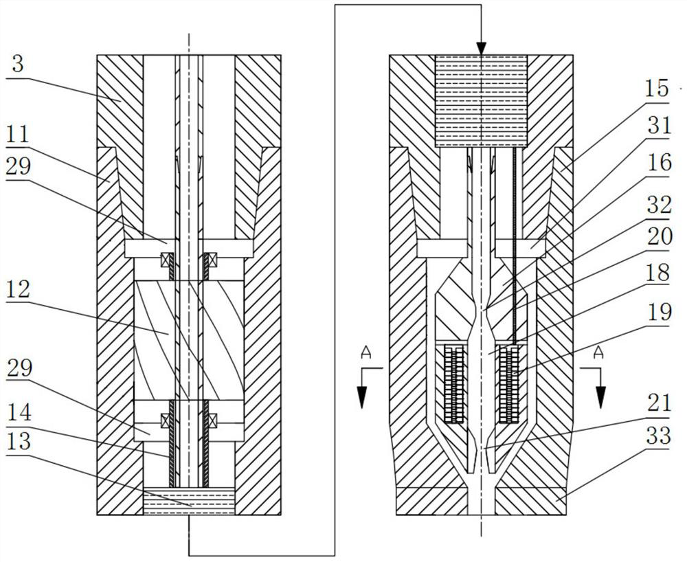 Gas drilling wall building device