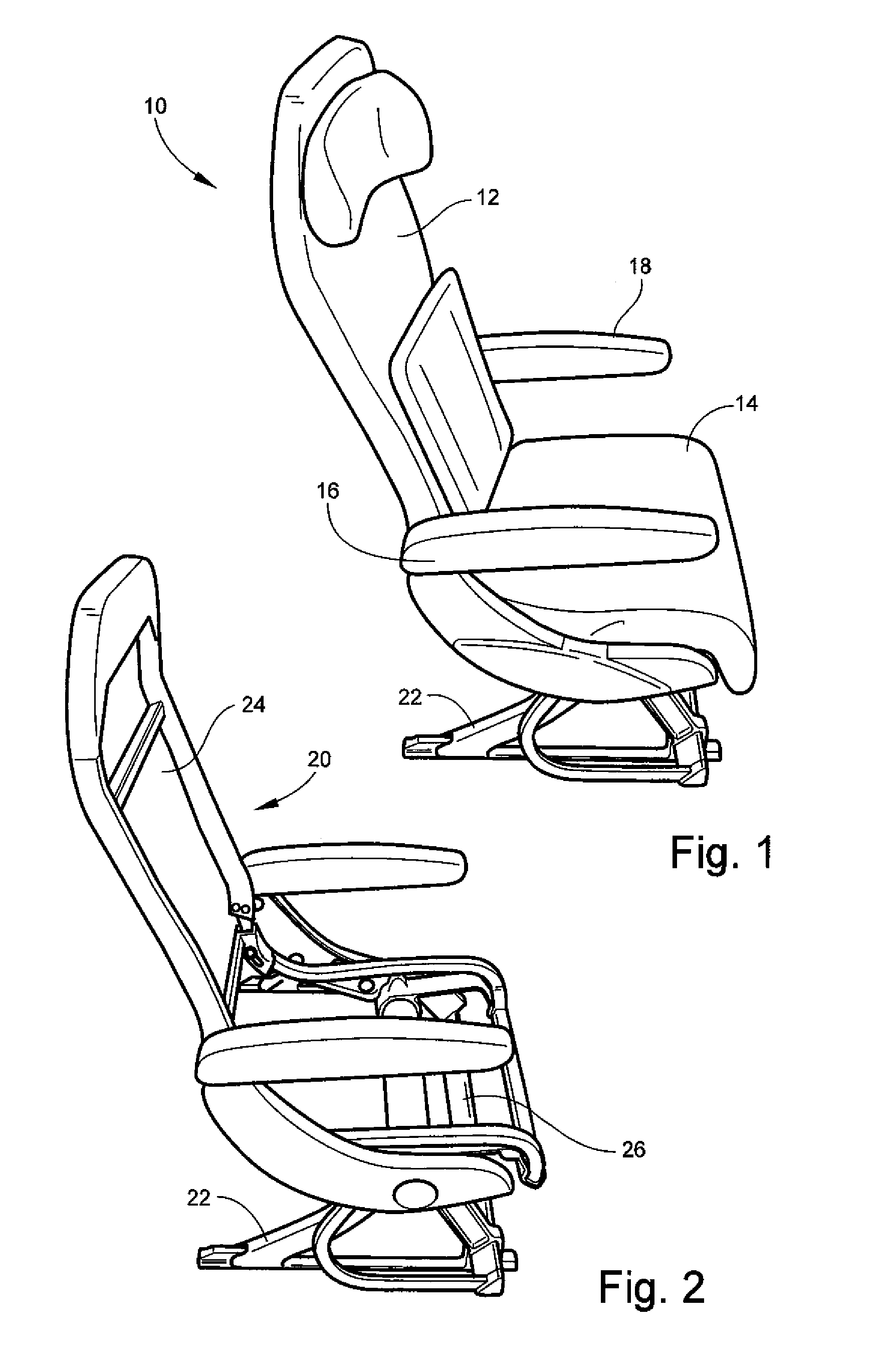 Articulating passenger seat