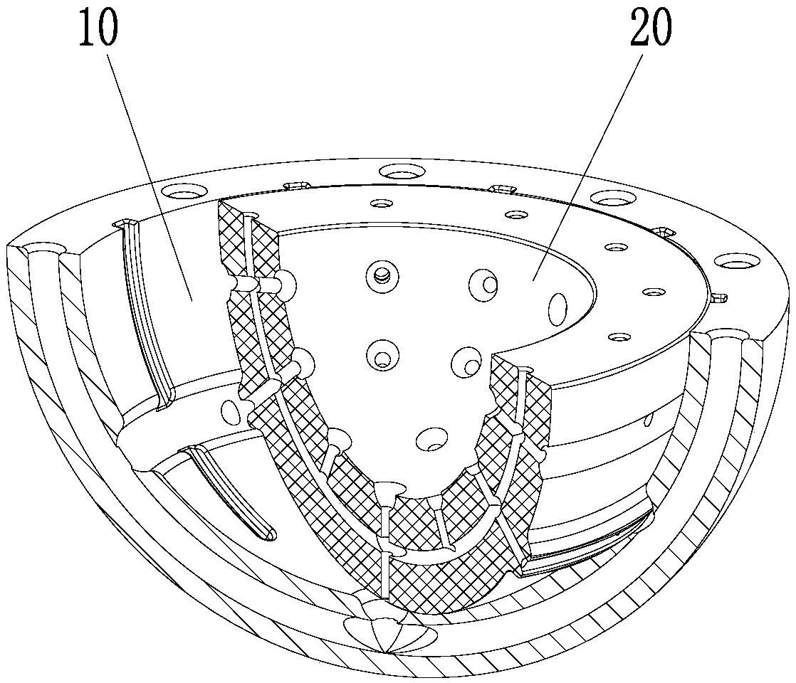 Glenoid fossa prosthesis and joint prosthesis with glenoid fossa prosthesis