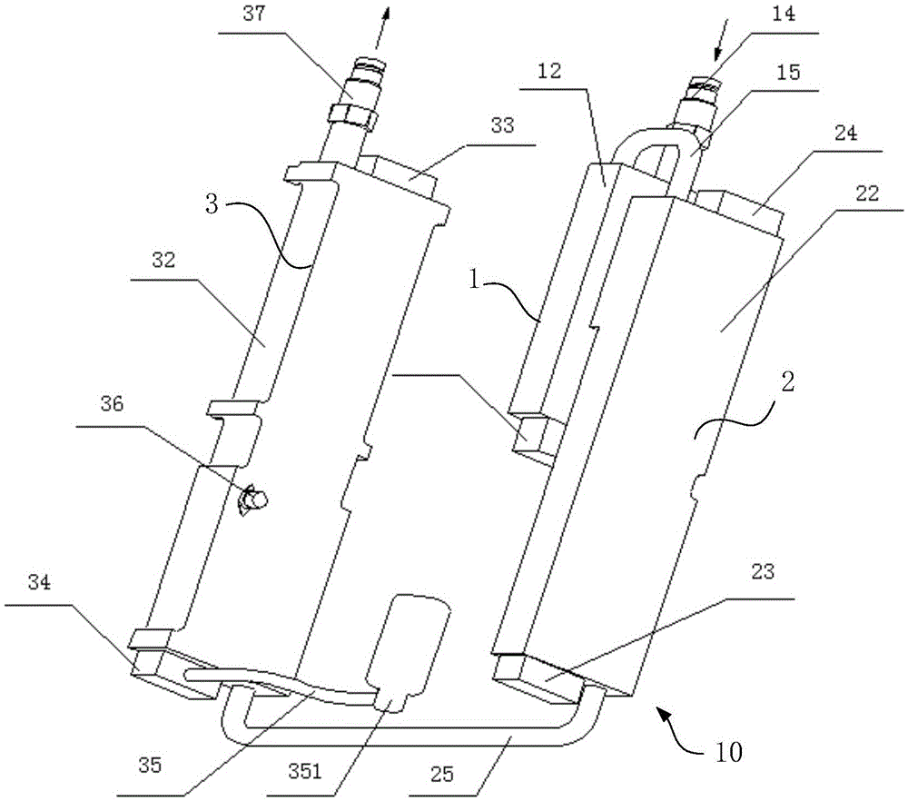 Cooling device for travelling-wave tube amplifier