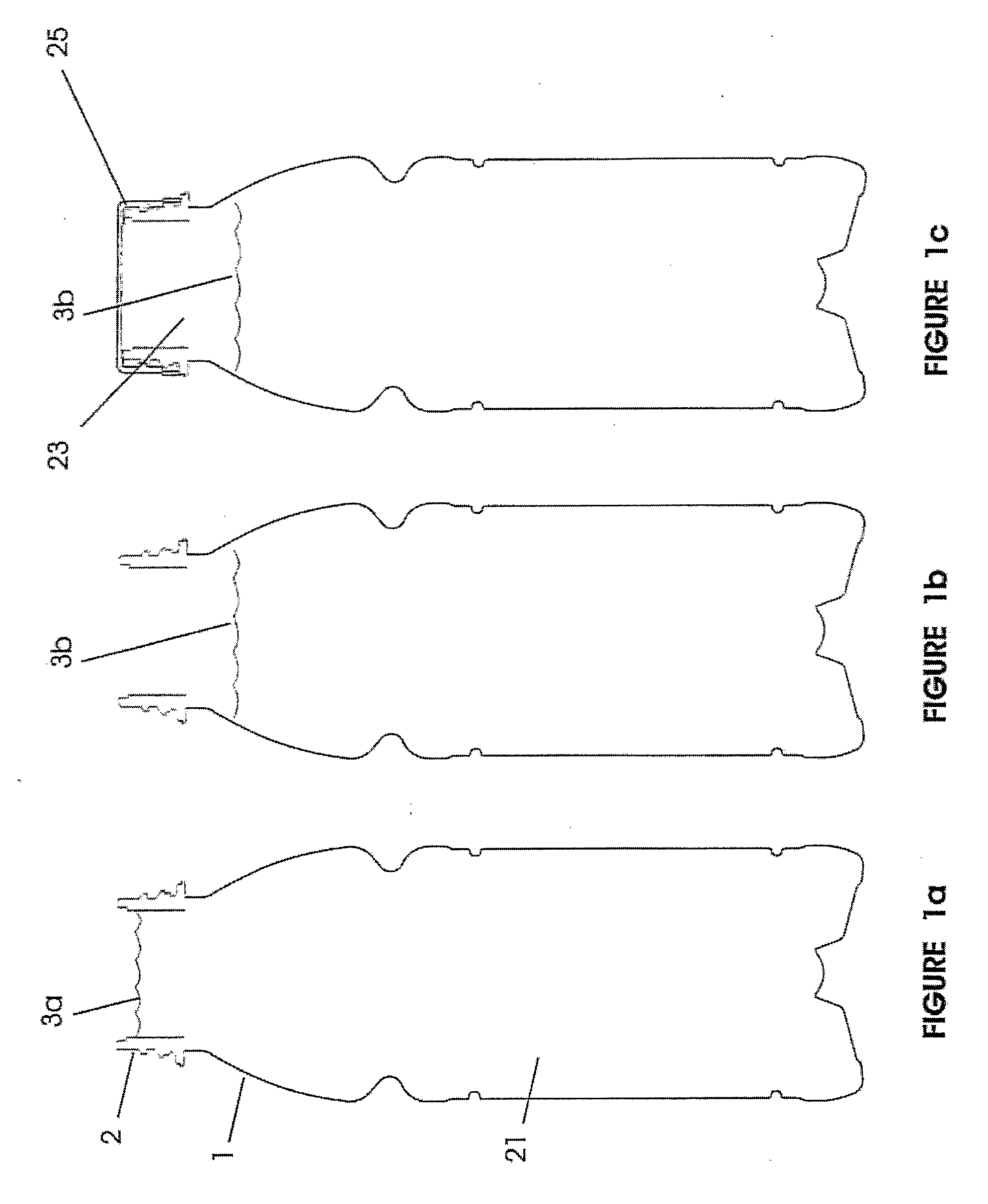 Headspace sealing and displacement method for removal of vacuum pressure