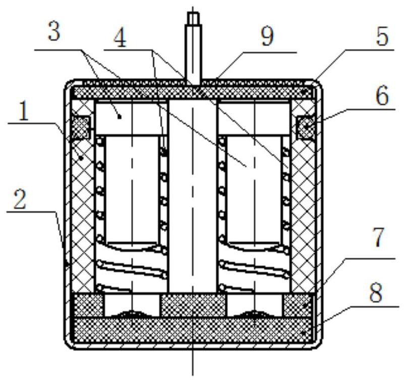 Redundant flexible contact point contact inertia switch