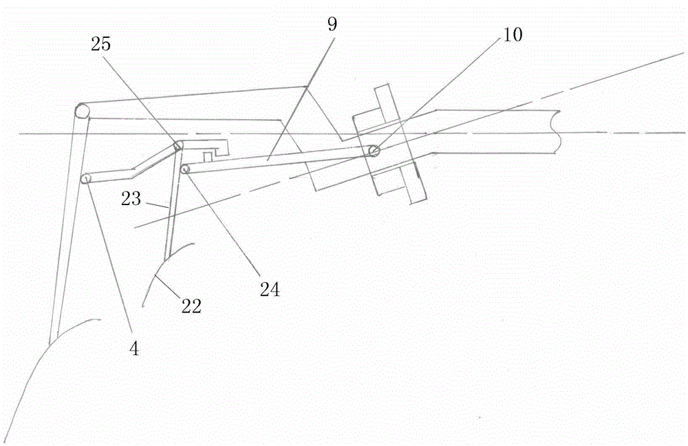 Pitch changing and periodical pitch changing device of downwind wind driven generator