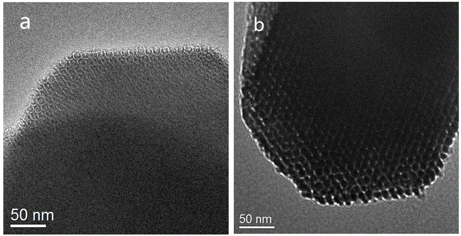 Method for preparing mesoporous material for adsorbing heavy metal ions and dye pollutants