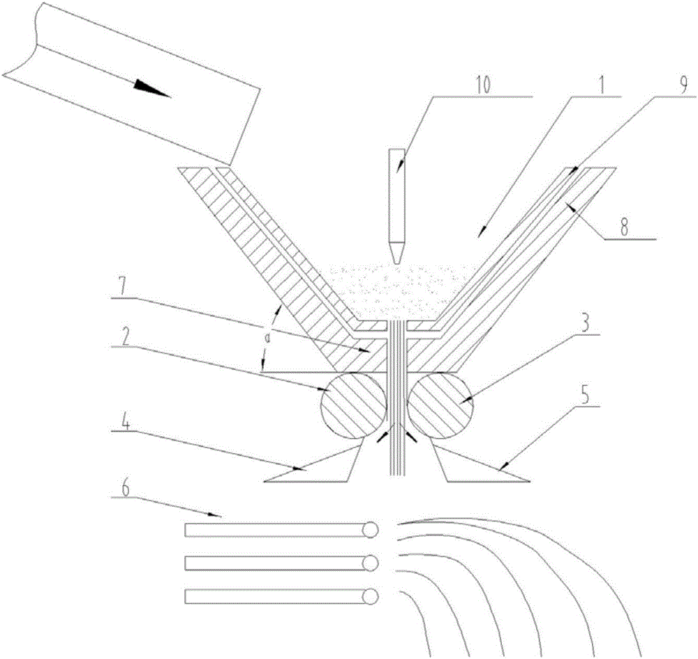 Molten furnace slag granulation system