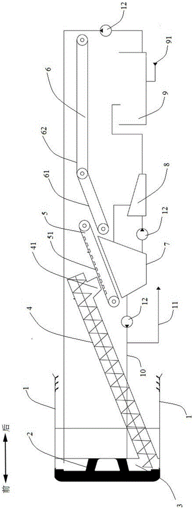 Demolition waste recovering and using method of earth pressure balance shield machine