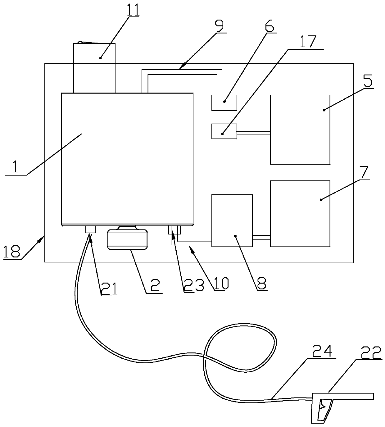 Waste heat recovery steam car washer based on alcohol-based fuel