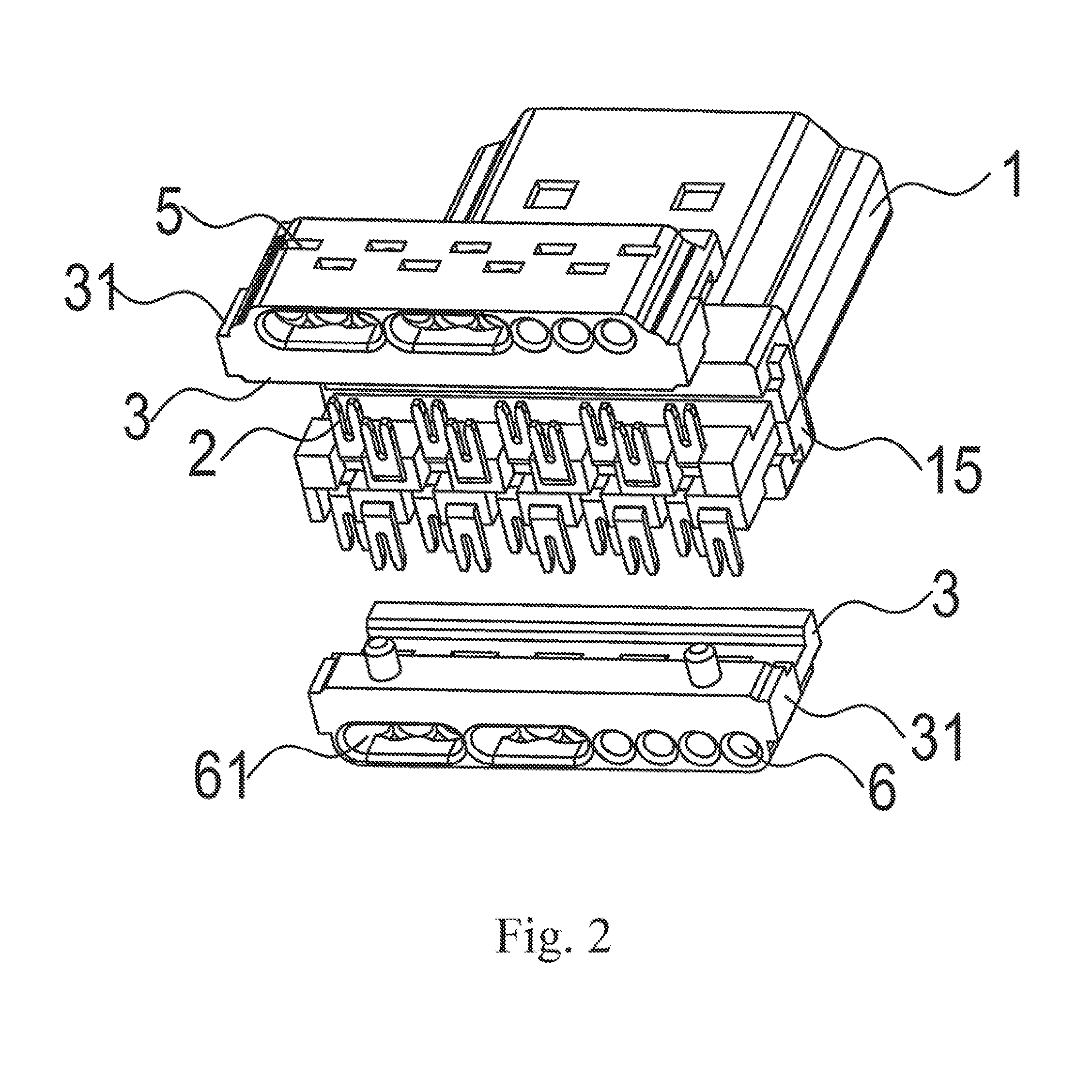 Bayonet type electronic connector