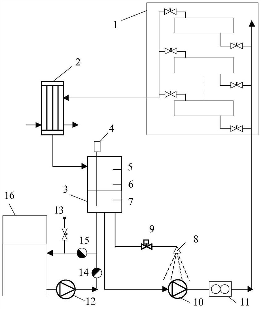 Large two-phase flow cooling system and method for pump drive cavitation self-repairing