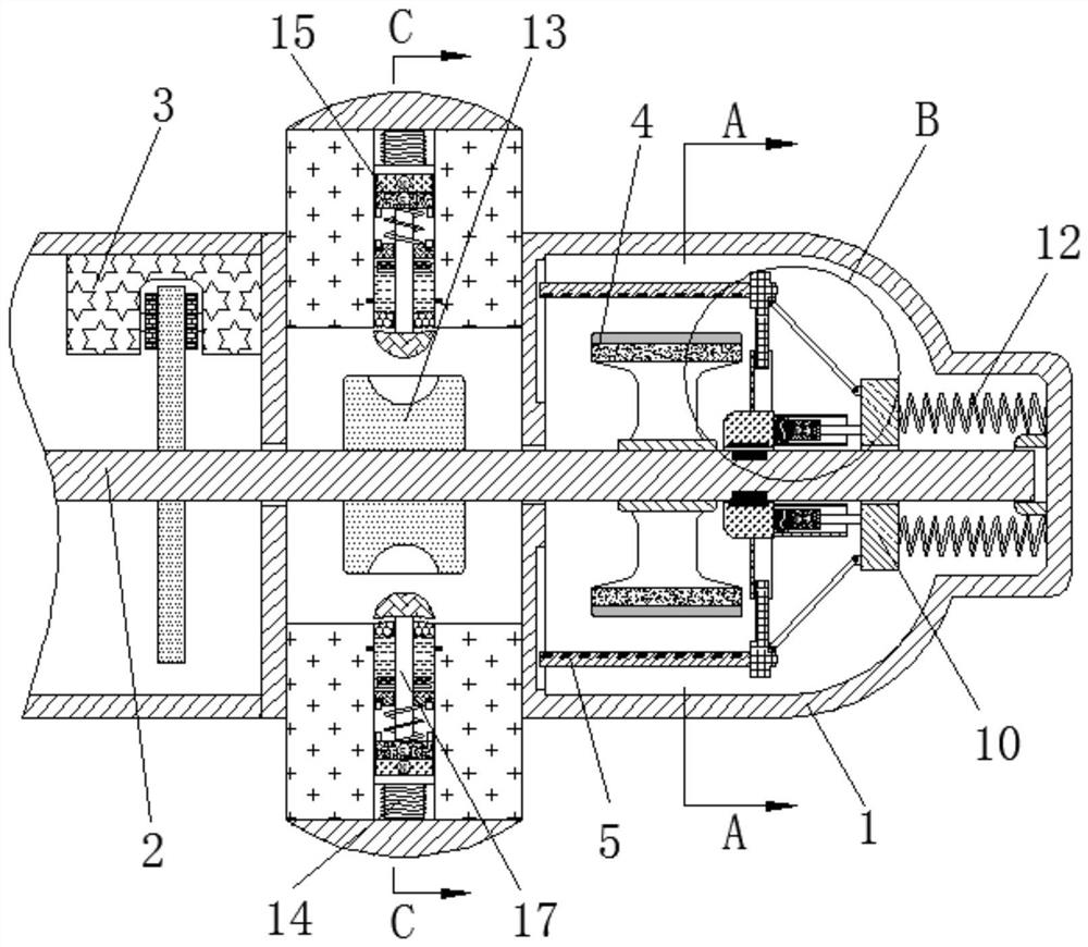 Multistage-speed-limiting fall protection device of construction hoist