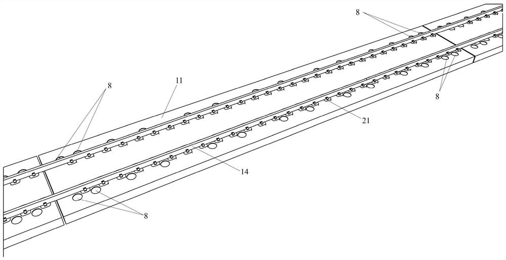 Piezoelectric energy collection device and application and method on floating slab track