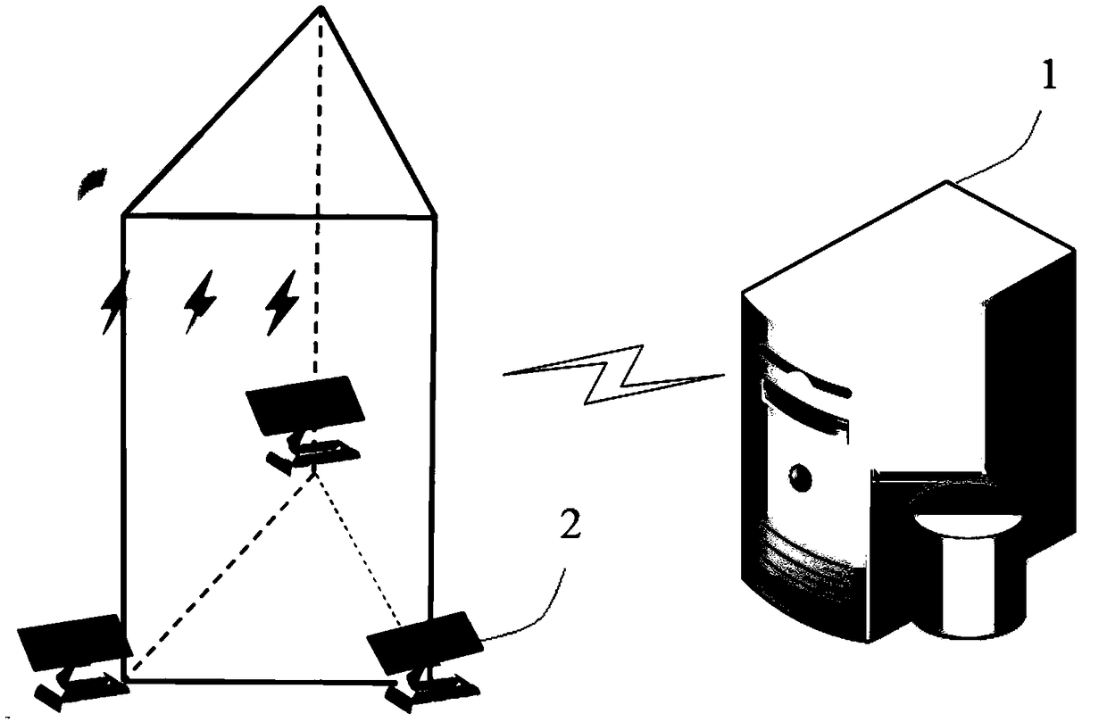 Networking detection method and system based on array weather radars