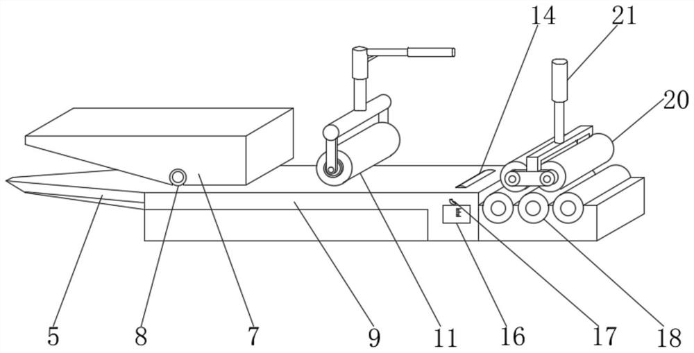 Copper bar straightening device